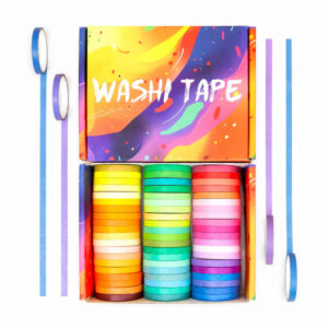 60 Rolls Washi Tape Assorted 5mm x 10ft