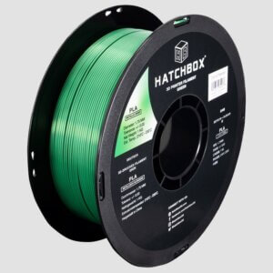 Green Metallic Finish 1.75mm PLA 3D Printer Filament, 1 KG Spool HATCHBOX