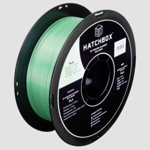 SILK Mint 1.75mm PLA 3D Printer Filament, 1 KG Spool HATCHBOX Filament