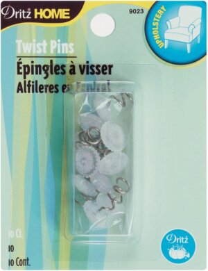 Dritz Home Twist Pins 10/Pkg-Clear