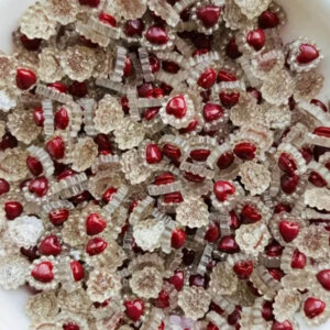 50pc Red Heart Gemstone 8mm Resin Pieces