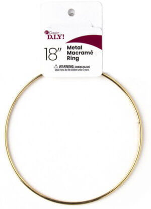 CousinDIY Metal Macrame Ring 18"-Gold