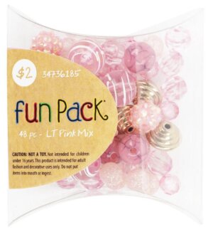 CousinDIY Fun Pack Bead Mix-Light Pink Mix
