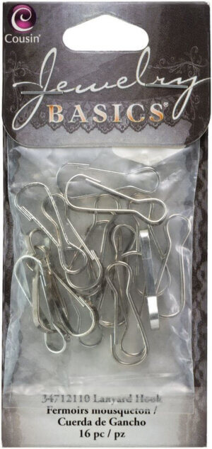 CousinDIY Lanyard Hooks 16/Pkg-Silver