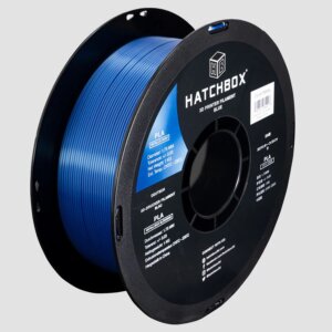 Blue Metallic Finish 1.75mm PLA 3D Printer Filament, 1 KG Spool HATCHBOX