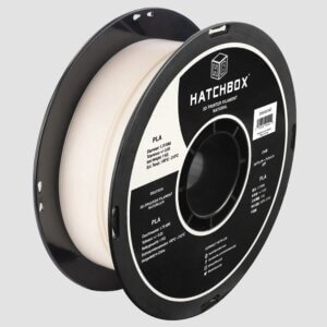 Natural 1.75mm PLA 3D Printer Filament, 1 KG Spool HATCHBOX