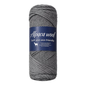 Dark Gray Alpaca Wool Blend