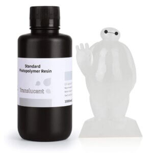 Translucent UV Resin ELEGOO Standard Photopolymer Resin 1KG