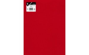 Kunin Classic Felt 9x12" Piece Red Solid Fabric Sheet