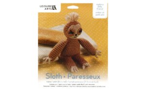 Leisure Arts Crochet Friend Kit Sm Sloth