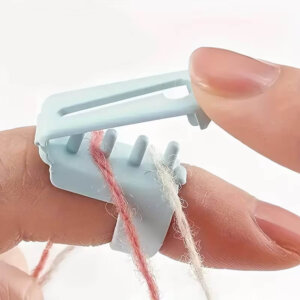2pc Plastic Ring Knitting Thimble Yarn Guide 2pc Plastic Ring Knitting Thimble Yarn Guide