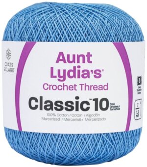 Medium Blue-Aunt Lydia's Classic Crochet Thread Size 10