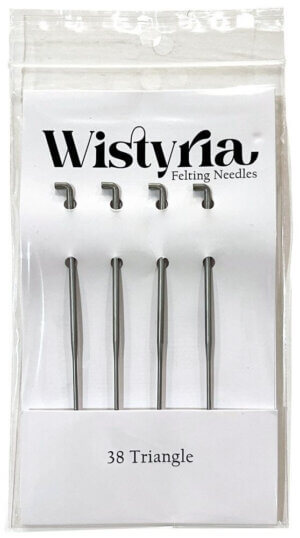 Wistyria Editions Felting Needles 4/Pkg-Size 38 Triangle