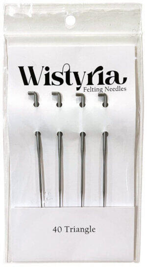 Wistyria Editions Felting Needles 4/Pkg-Size 40 Triangle
