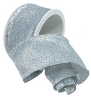 Morex Ribbon Sacramento (Wired) 1.5"X3"-Silver