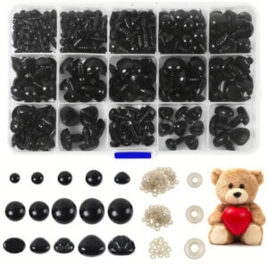 700pc Assorted Sizes 5-22mm Safety Eyes and Noses
