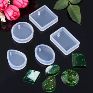 5 Shape Jewelry Silicone Mold Pendants With Hanging Hole