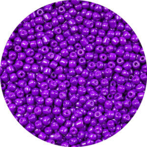 4mm Purple 20g 250pc Glass Seed Beads