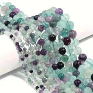 6mm 60pc Fluorite Natural Stone Beads