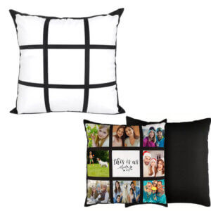 16"x16" Grid Pillow Sublimation Blank