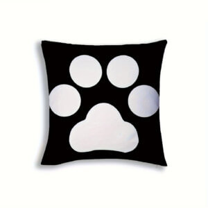 17"x17" Pet Paw Pillow Sublimation Blank