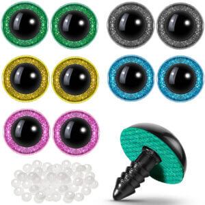 10 pair 24mm Glitter Safety Eyes