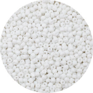 4mm White 20g 250pc Glass Seed Beads