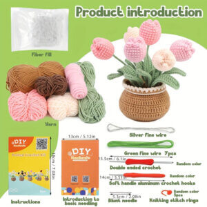 Tulips in Pot Crochet Kit Tulips in Pot Crochet Kit