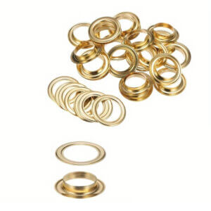 100pc 10mm Gold Grommets