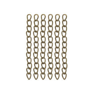 100pc Bronze 3.5x50mm Jewelry Tail Chain Extenders Zinc Alloy