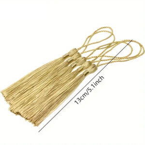 10pc Gold Tassel 5in