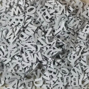 200pc White Wood Letters 15mm 200pc White Wood Letters 15mm