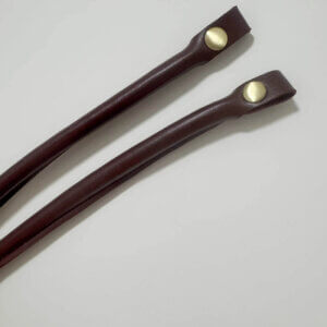 2pc Dark Red Bag Purse Handles Faux Leather