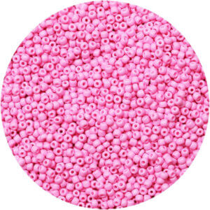 12g Pink 3mm aprx. 400pc Glass Seed Beads