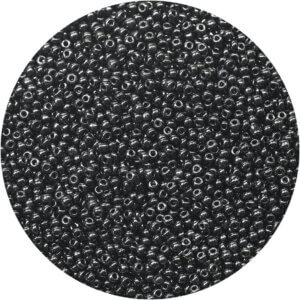 12g Black 3mm aprx. 400pc Glass Seed Beads