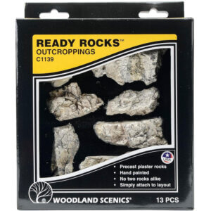 Woodland Scenics Ready Rocks 13/Pkg-Outcroppings Woodland Scenics Ready Rocks 13/Pkg-Outcroppings