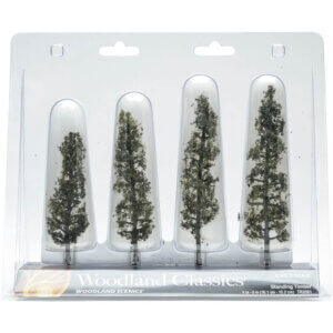Woodland Scenics Standing Timber Trees 4/Pkg-4" To 6"
