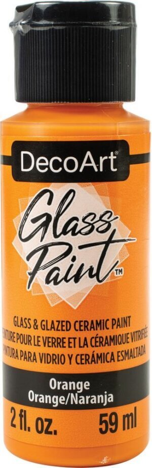 Orange - DecoArt Glass Paint 2oz