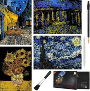 4pc 12x16in Picasso Scratch Art 4pc 12x16in Picasso Scratch Art