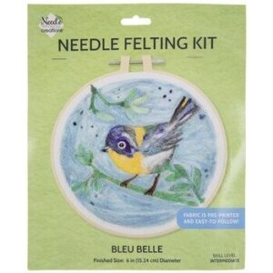Fabric Editions Needle Felting Kit 6" Round-Bird