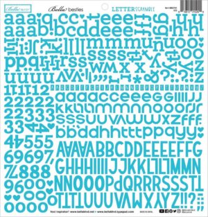 Bella Blvd Bella Besties Letter Scramble Alpha Stickers-Ice Bella Blvd Bella Besties Letter Scramble Alpha Stickers-Ice