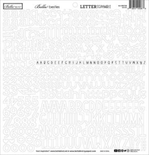 Bella Blvd Bella Besties Letter Scramble Alpha Stickers-White Bella Blvd Bella Besties Letter Scramble Alpha Stickers-White