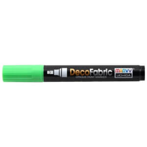 Uchida DecoFabric Opaque Paint Marker Chisel Tip-Fluorescent Green