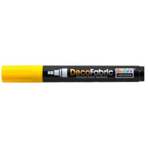 Uchida DecoFabric Opaque Paint Marker Chisel Tip-Yellow
