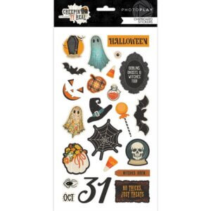 PhotoPlay Chipboard Stickers 6"X12.5"-Creepin' It Real