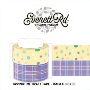 Everett Rd. Springtime Washi Tape 2/Pkg-15mm X3.3yds