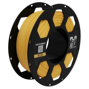 MATTE Butter Yellow 1.75mm PLA 3D Printer Filament, 1 KG Spool HATCHBOX