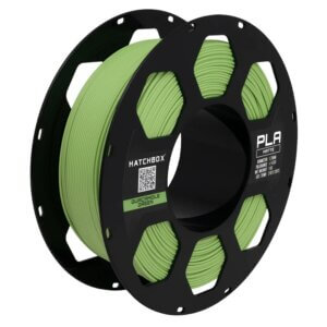 MATTE Guacamole Green 1.75mm PLA 3D Printer Filament, 1 KG Spool HATCHBOX
