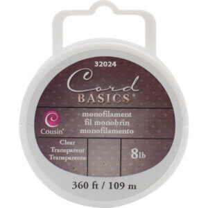 CousinDIY Cord Basics Monofilament Cord 8lb 360′-Clear CousinDIY Cord Basics Monofilament Cord 8lb 360'-Clear