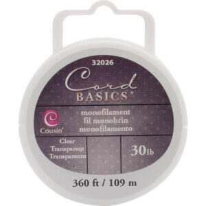 CousinDIY Cord Basics Monofilament Cord 30lb 300′-Clear CousinDIY Cord Basics Monofilament Cord 30lb 300'-Clear